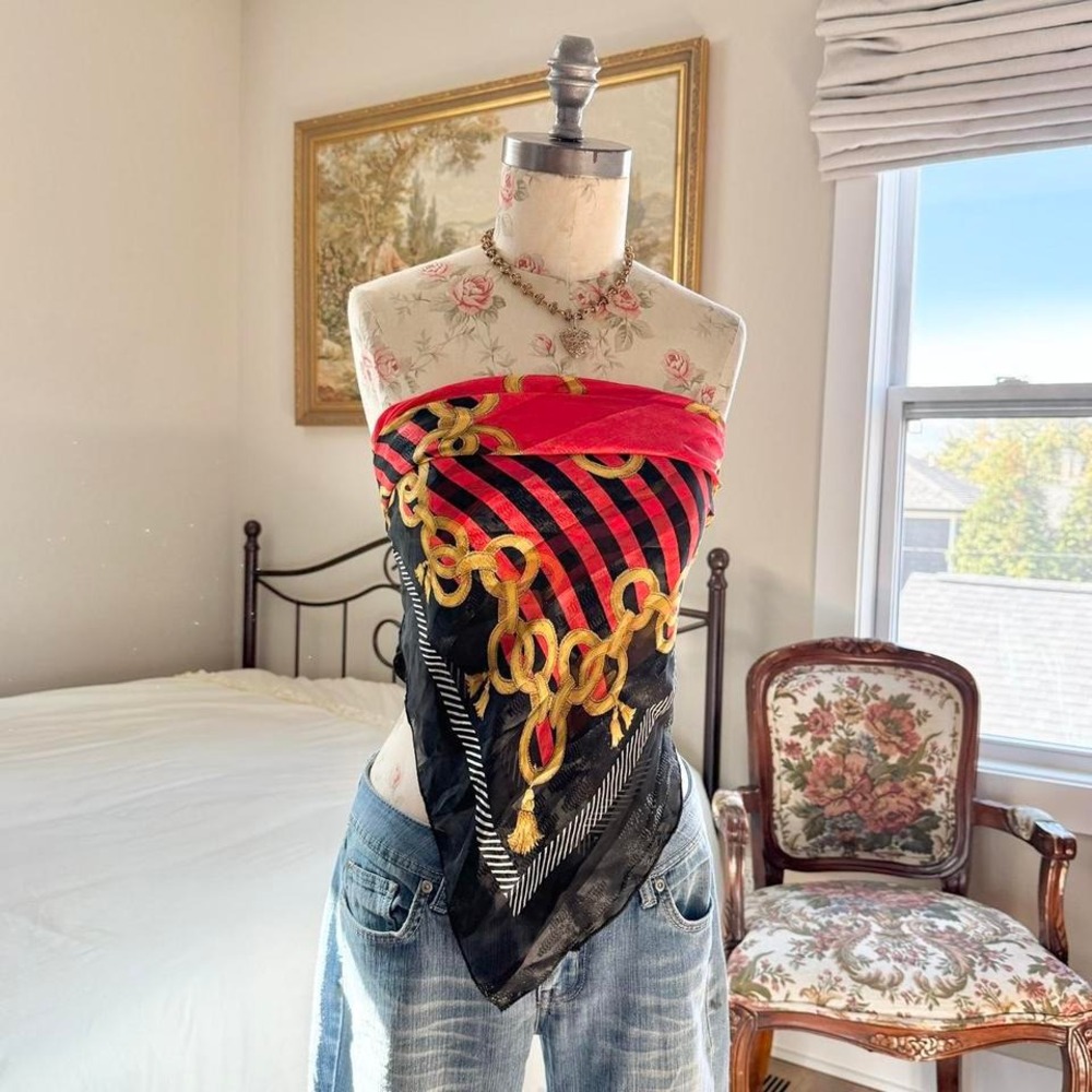Vintage equestrian scarf‎